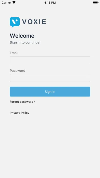 Tangkapan skrin Voxie: Message Hub Lite