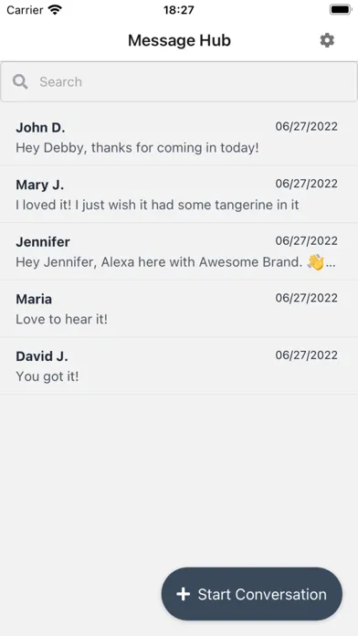 Tangkapan skrin Voxie: Message Hub Lite