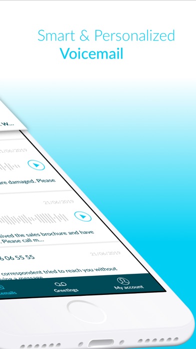 Capturas de tela do Voxist: Visual Voicemail