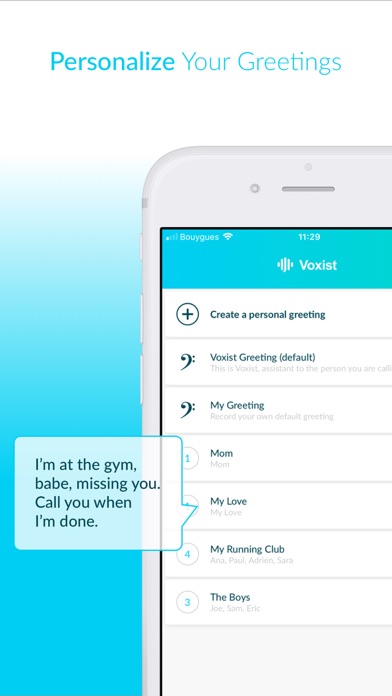 Capturas de tela do Voxist: Visual Voicemail