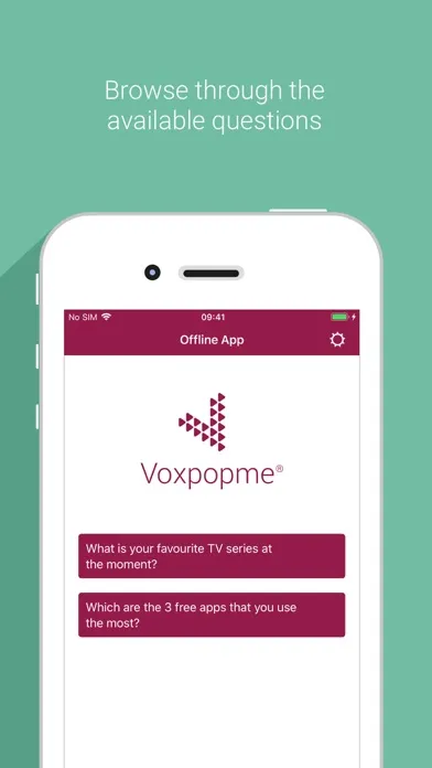 Screenshot di Voxpopme Offline