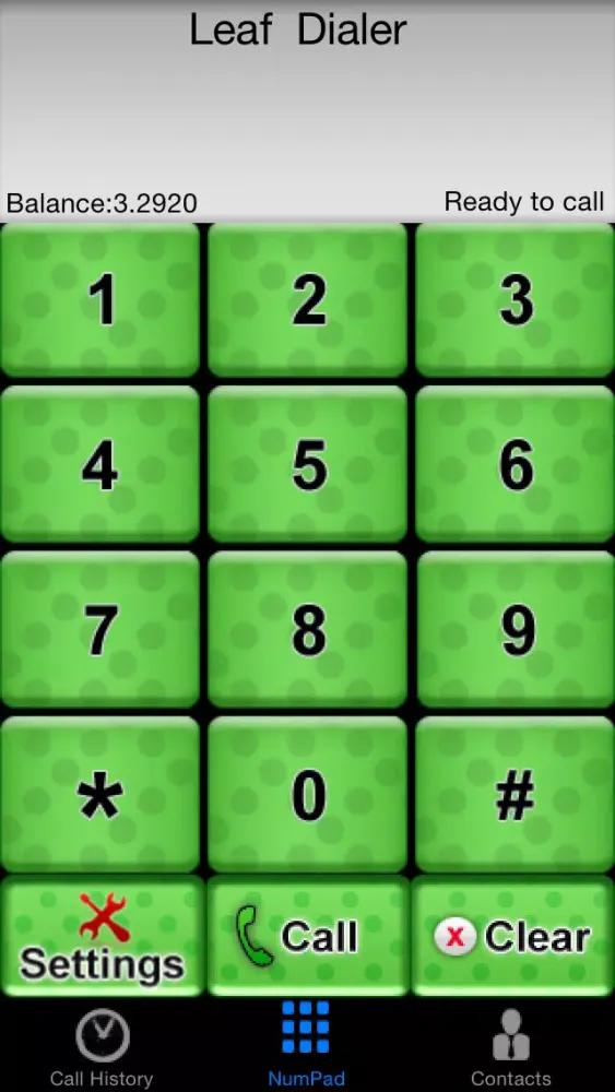 Capturas de tela do Leaf Dialer