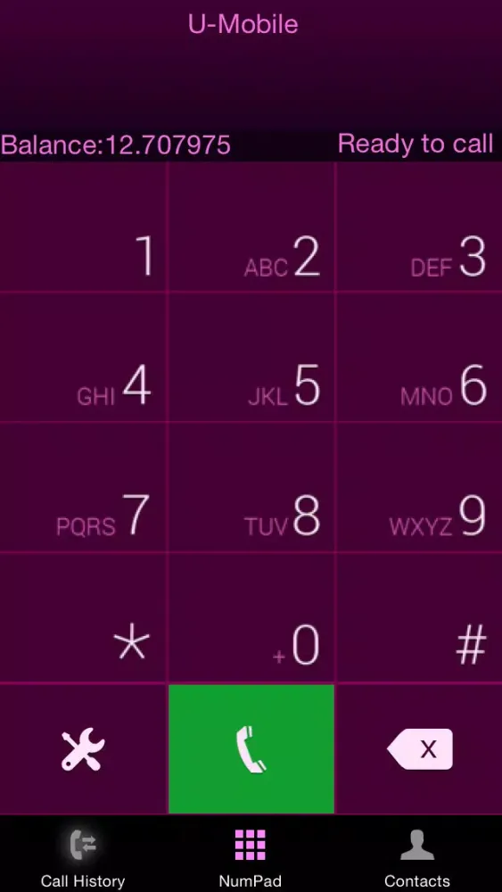 Tangkapan layar U-Mobile Ultra