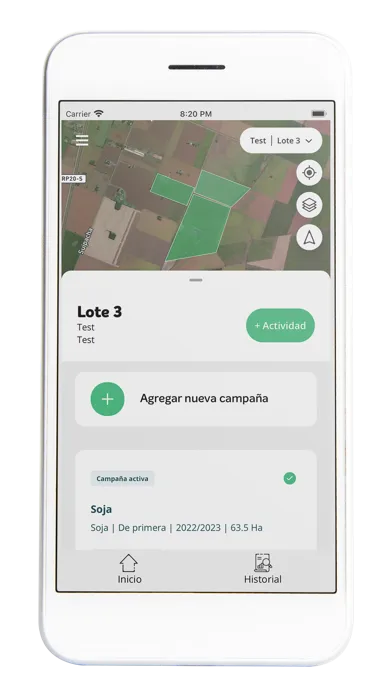 Captures d'écran de SIMA Monitoreo de Cultivos