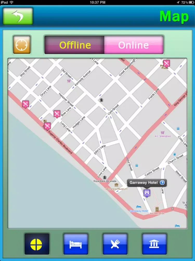 Captures d'écran de Dominica Offline Map Guide iPad 