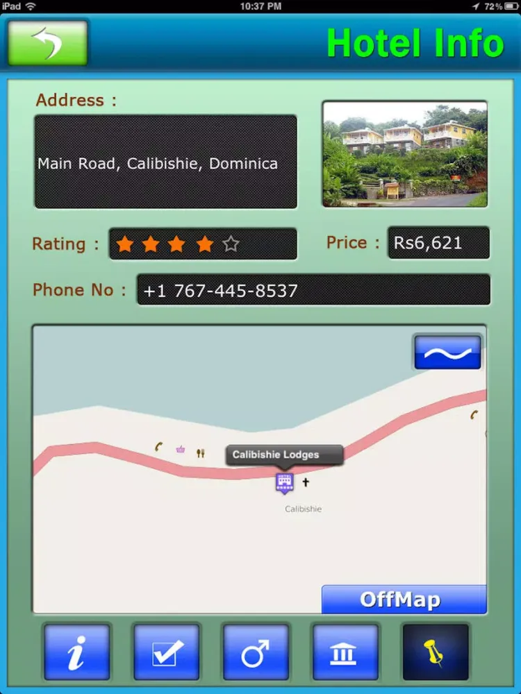 Captures d'écran de Dominica Offline Map Guide iPad 