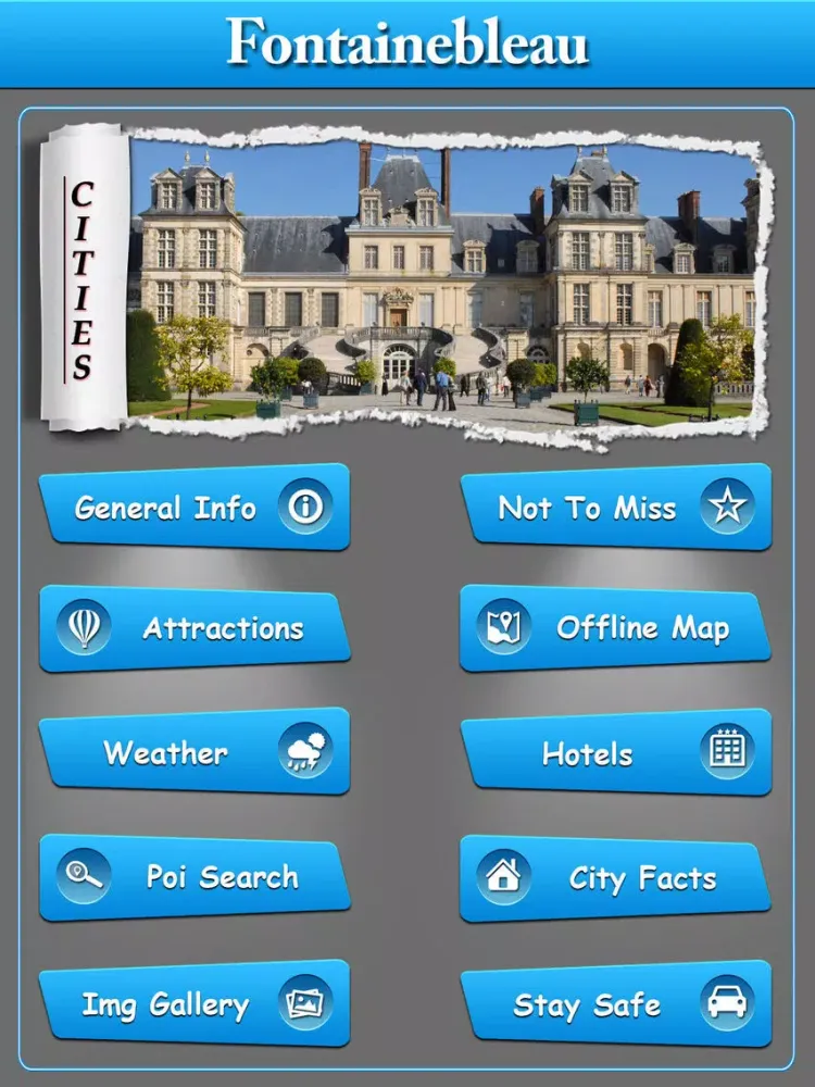 Fontainebleau Offline Guide iPad  स्क्रीनशॉट