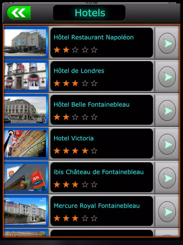 Fontainebleau Offline Guide iPad  स्क्रीनशॉट