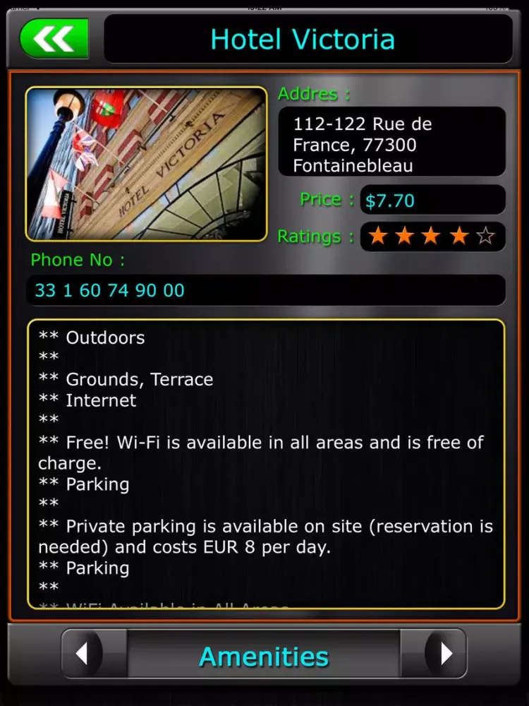 Fontainebleau Offline Guide iPad  स्क्रीनशॉट