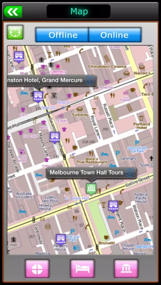 Melbourne Offline Map Guide Screenshots