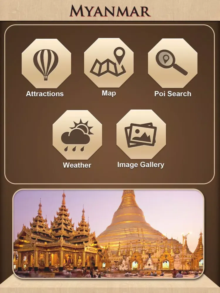 Myanmar Tourism Guide iPad 应用截图