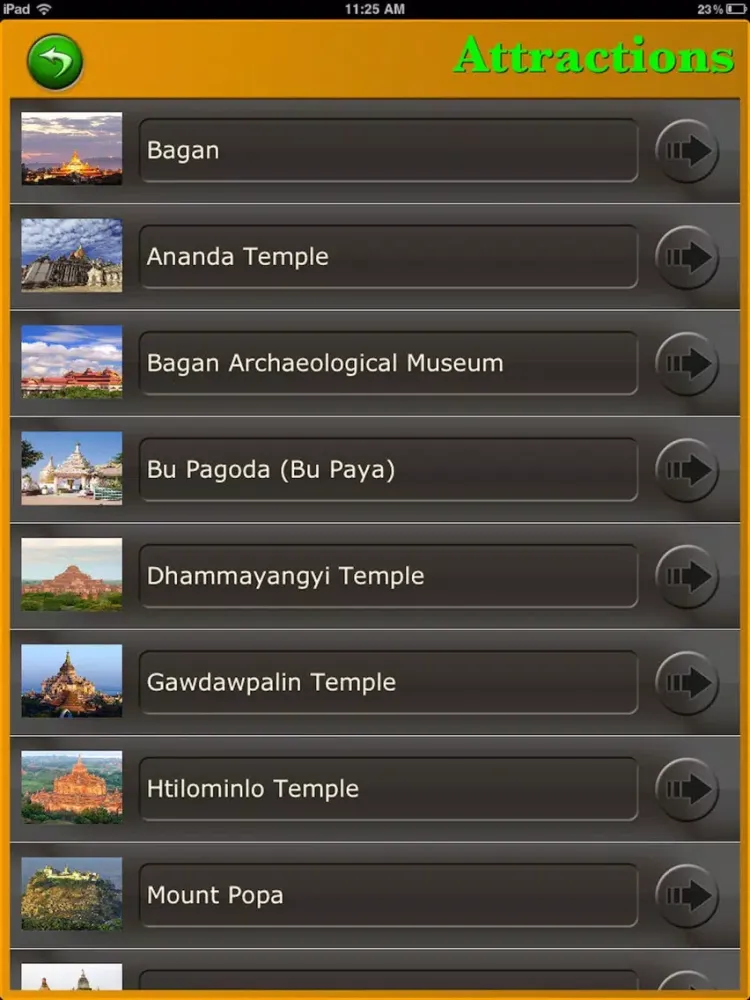 Myanmar Tourism Guide iPad 应用截图