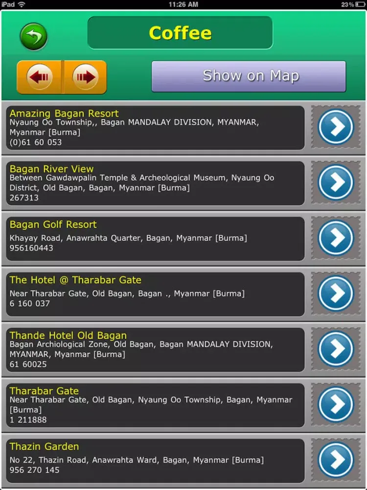 Myanmar Tourism Guide iPad 应用截图