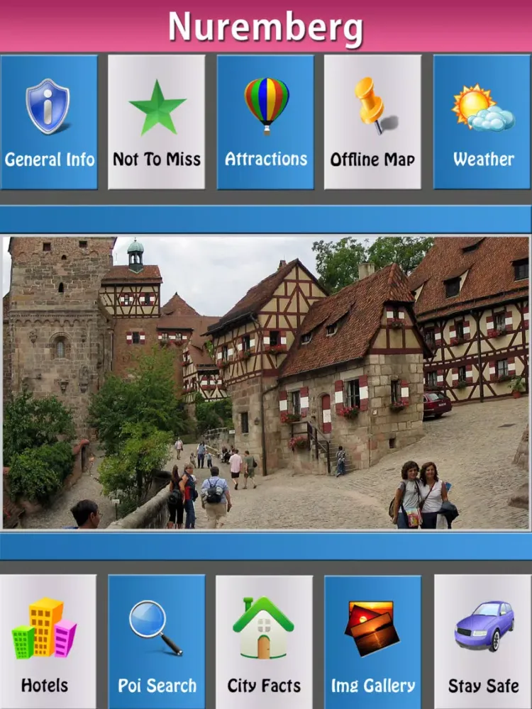 Nuremberg Offline Map Guide iPad  スクリーンショット