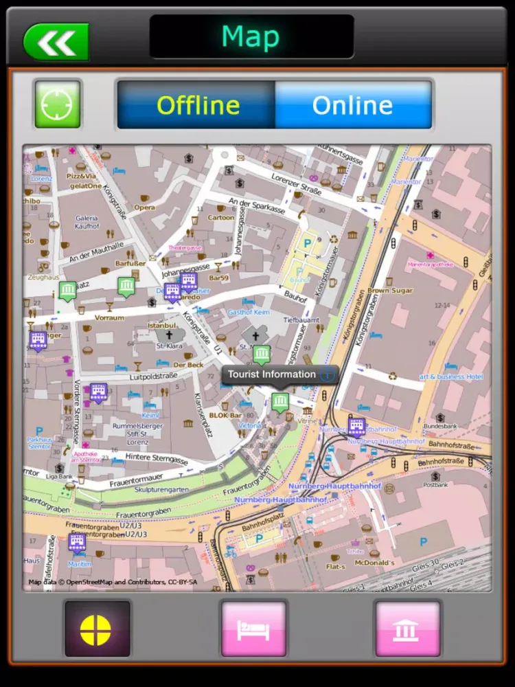 Nuremberg Offline Map Guide iPad  スクリーンショット