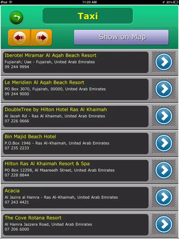 Oman Tourism Guide iPad  Screenshots