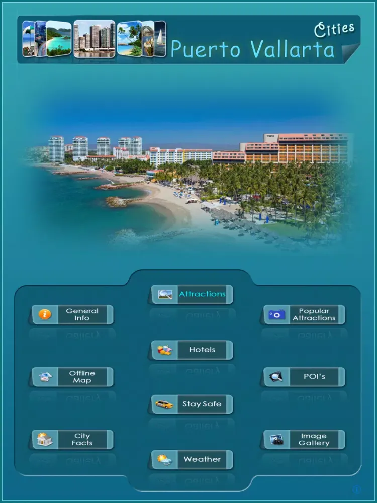 Puerto Vallarta OfflineMap iPad  Screenshots