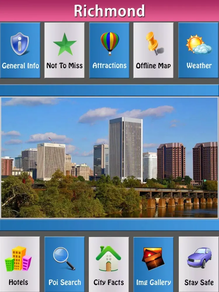 Capturas de pantalla de Richmond Offline Map Guide iPad 