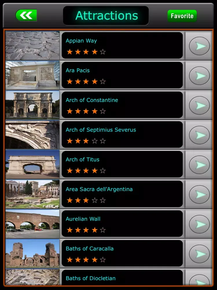 Rome Offline Map Travel Guide iPad  Ekran Görüntüleri