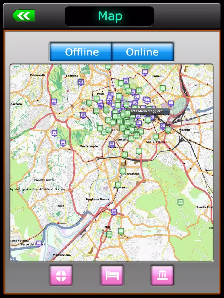 Rome Offline Map Travel Guide iPad  Ekran Görüntüleri