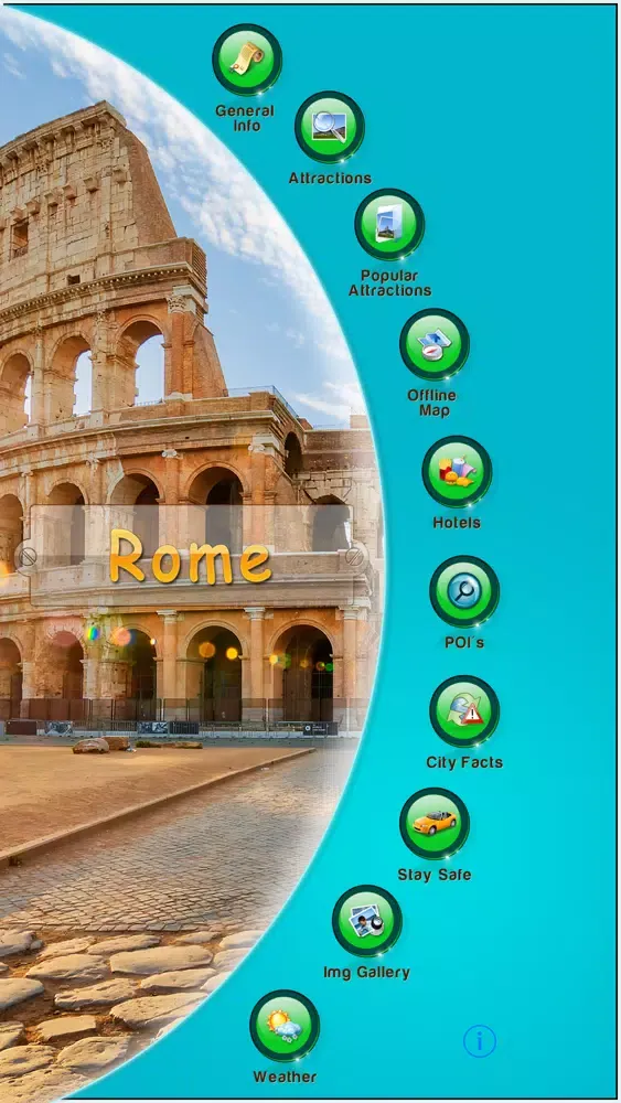Rome Offline Map Travel Guide Ekran Görüntüleri