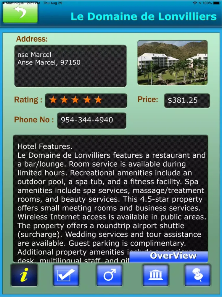 Ảnh chụp màn hình của St Martin/Sint Maarten Guide iPad 