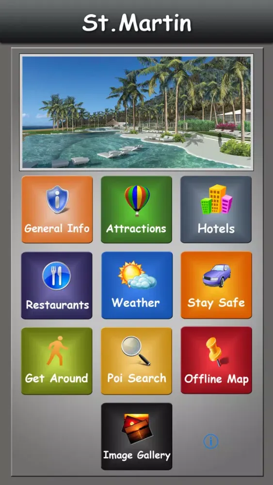 Ảnh chụp màn hình của St Martin/Sint Maarten Guide