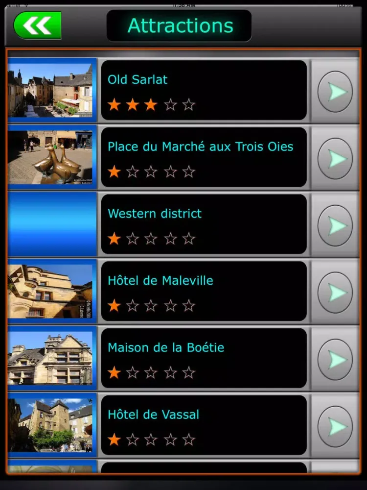 Sarlat-la-Caneda Offline Guide iPad  スクリーンショット