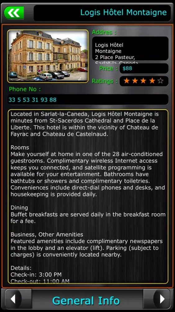 Sarlat-la-Caneda Offline Guide スクリーンショット