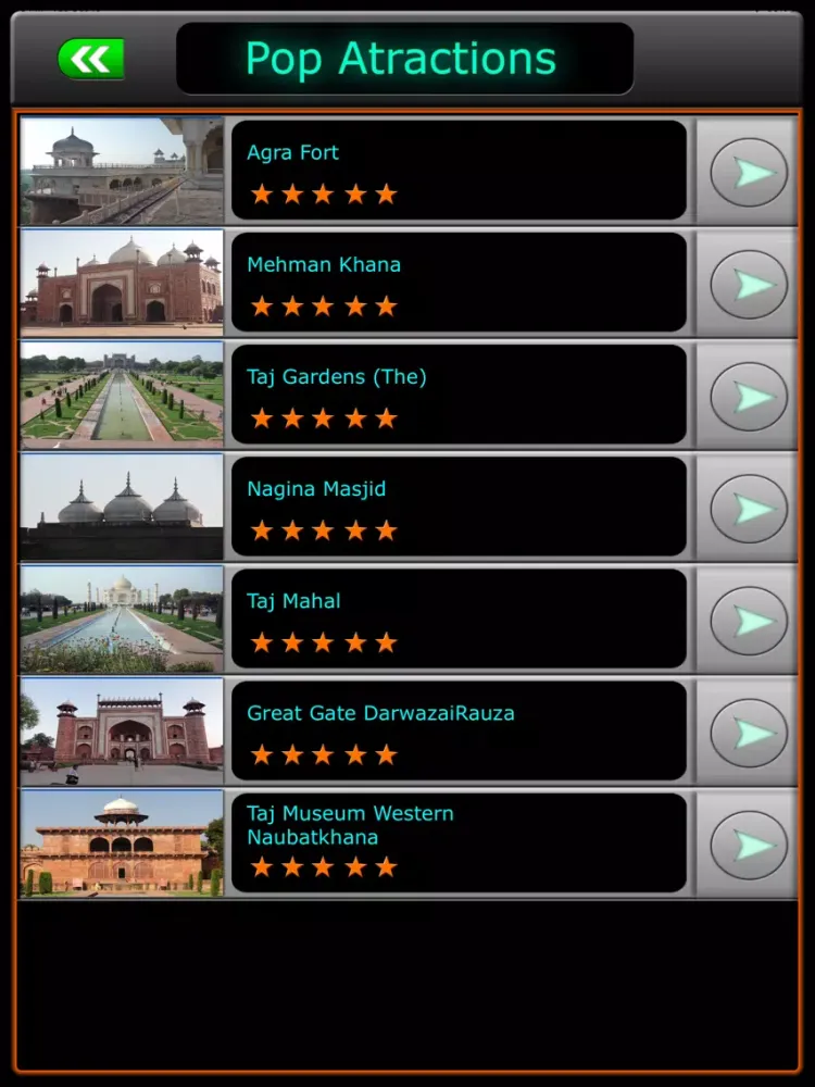 Zrzuty ekranu Agra - Taj Mahal Offline Guide iPad 