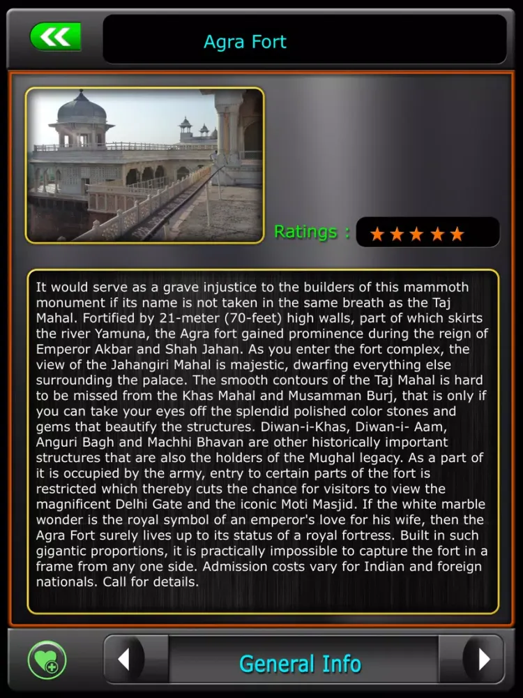 Zrzuty ekranu Agra - Taj Mahal Offline Guide iPad 