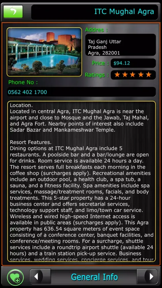 Zrzuty ekranu Agra - Taj Mahal Offline Guide
