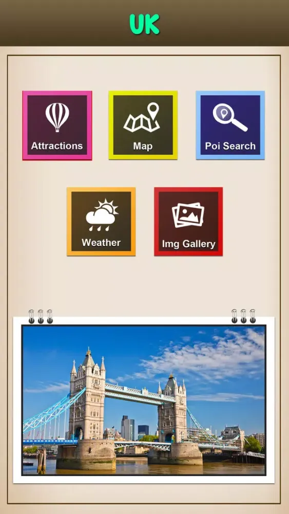 Capturas de tela do England Tourism Choice