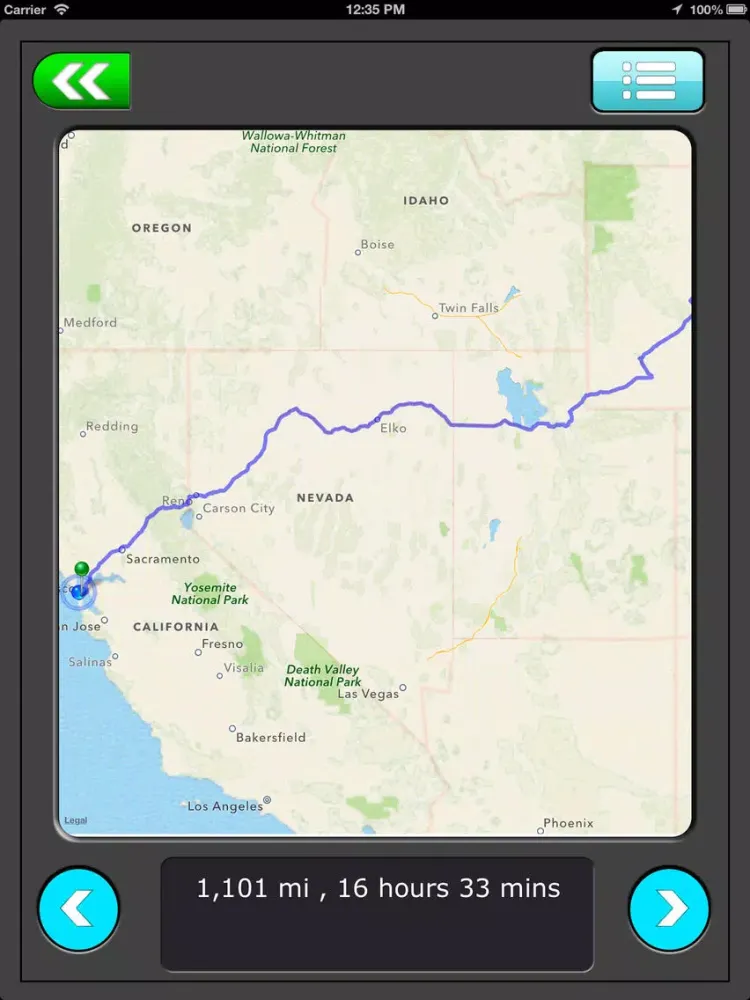 Tangkapan layar Wyoming Campgrounds iPad 
