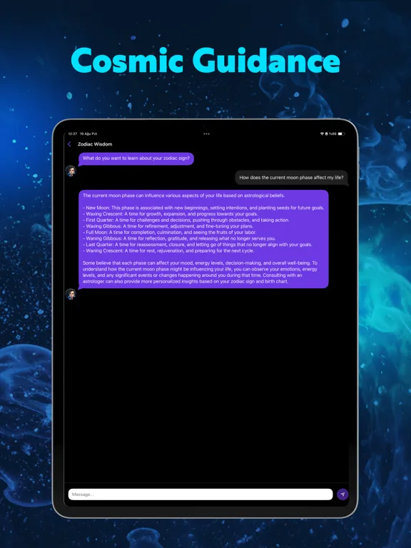 Lunar AI: Astrology Advices iPad  Screenshots