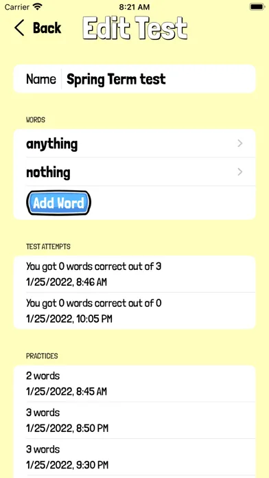 Super Spelling Test Screenshots