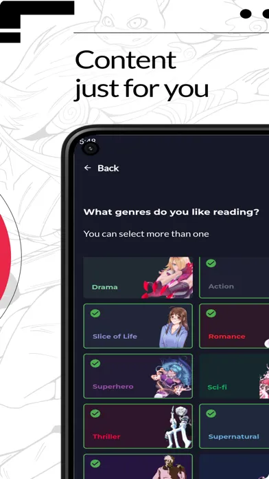 Tangkapan skrin VoyceMe: Manga and Webtoons