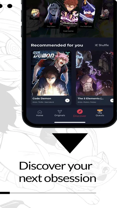 Tangkapan skrin VoyceMe: Manga and Webtoons