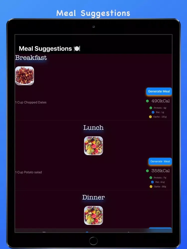 Captures d'écran de Healthy Zing : Track calories iPad 