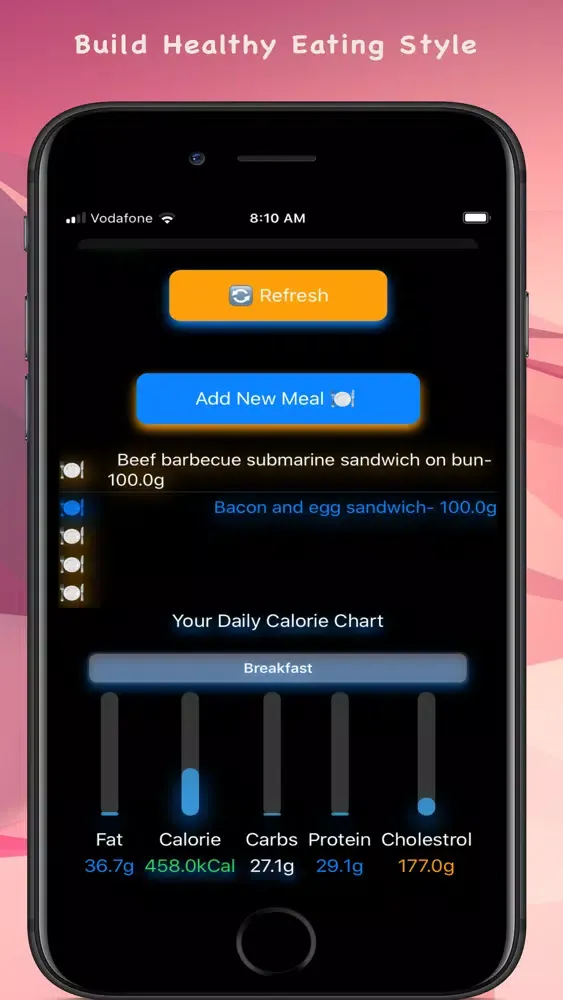 Captures d'écran de Healthy Zing : Track calories
