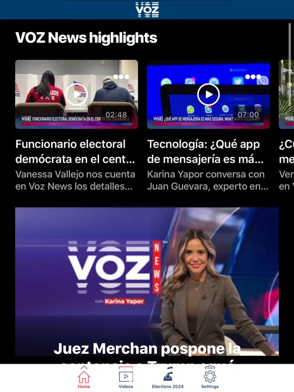 VOZ iPad  Screenshots