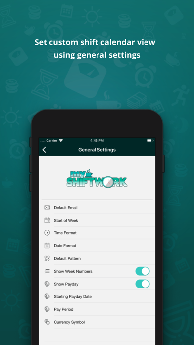 Capturas de tela do myShiftWork - Roster Calendar