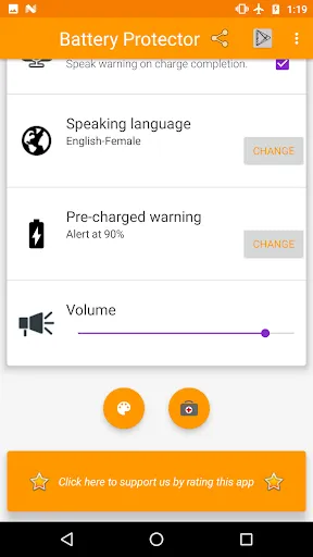 Capturas de pantalla de Battery Voice Alert!