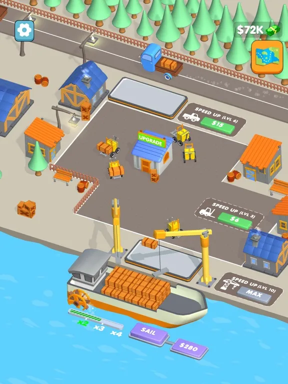 Capturas de tela do Shipping Port Idle! iPad 