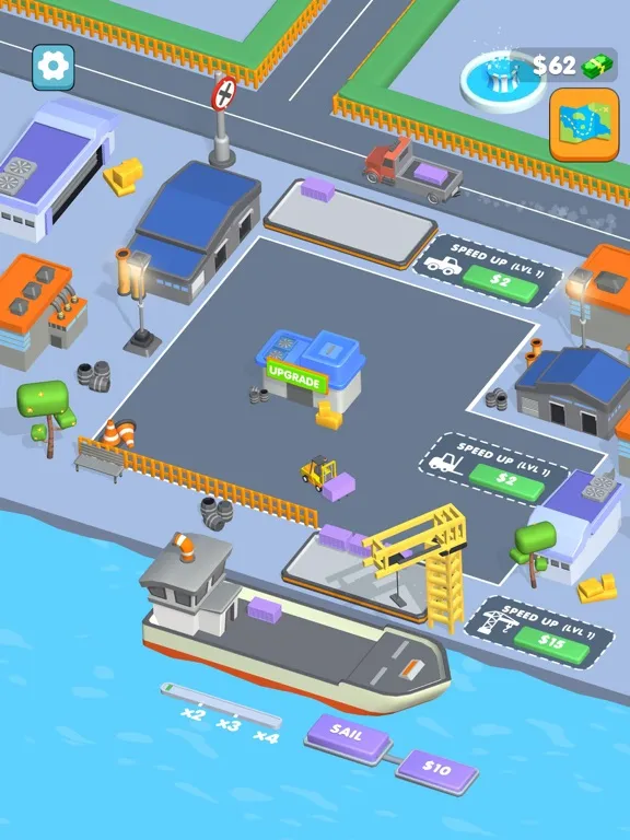 Capturas de tela do Shipping Port Idle! iPad 