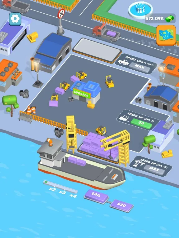 Capturas de tela do Shipping Port Idle! iPad 