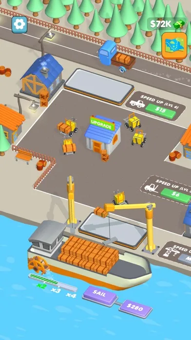 Capturas de tela do Shipping Port Idle!