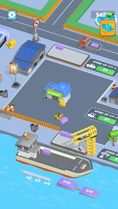 Capturas de tela do Shipping Port Idle!