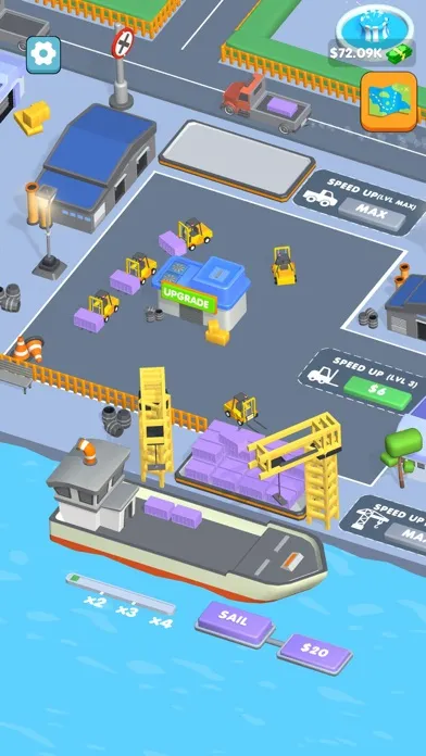 Capturas de tela do Shipping Port Idle!