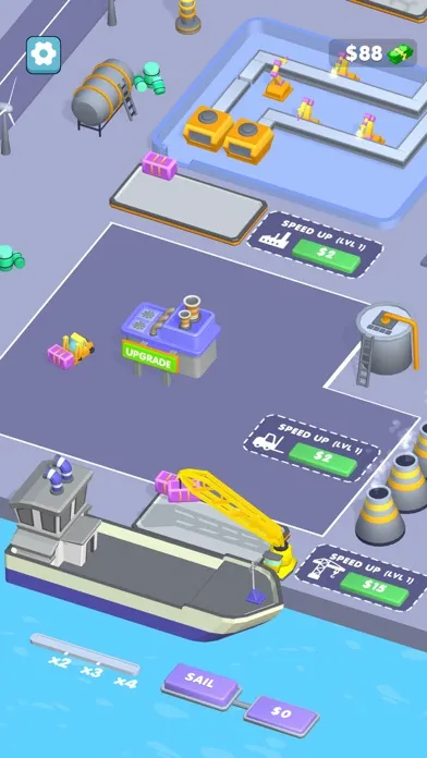 Capturas de tela do Shipping Port Idle!